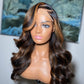 18” Body Wave Closure Unit w Full Highlights